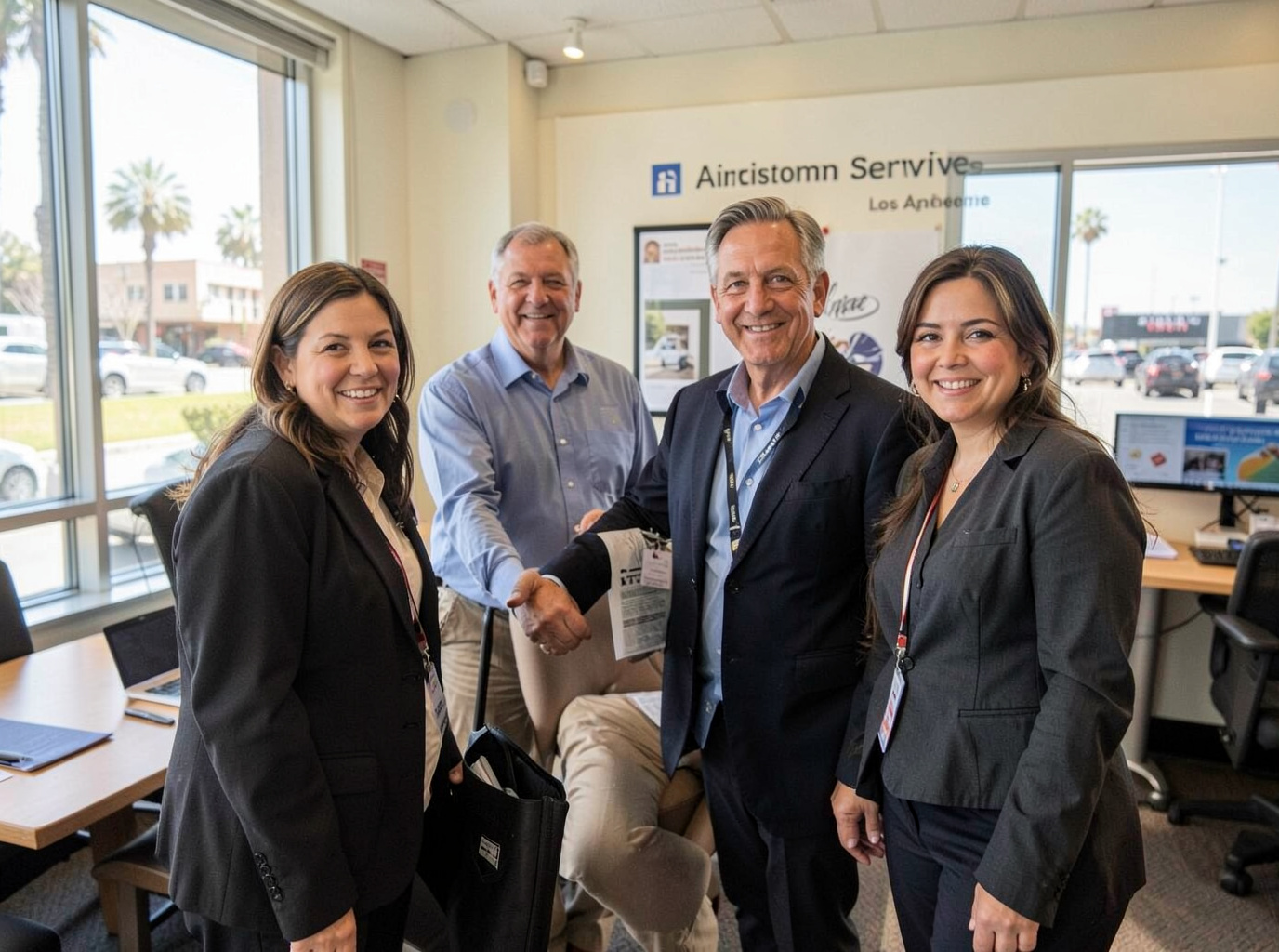 The Flight Support team at work in Los Angeles